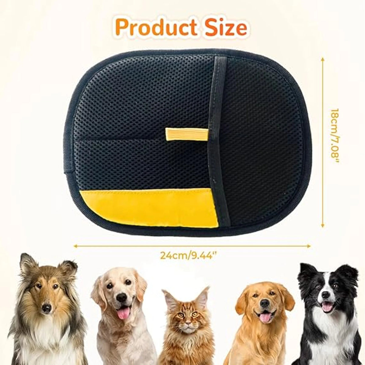 2Pcs Electrostatic Gloves Pet Hair Removal, 2025 Pet Hair Remover Glove, Washable Reusable Dogs Cats Hair Gloves for Furniture Bed Sheets Couch Clothes Carpet Car Seat